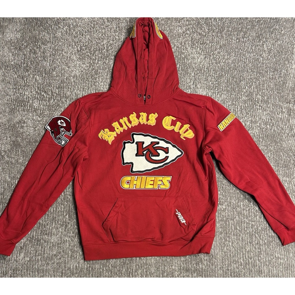 NFL Kansas City Chiefs Pro Standard Embroidered Men's Hoodie Red Pullover M